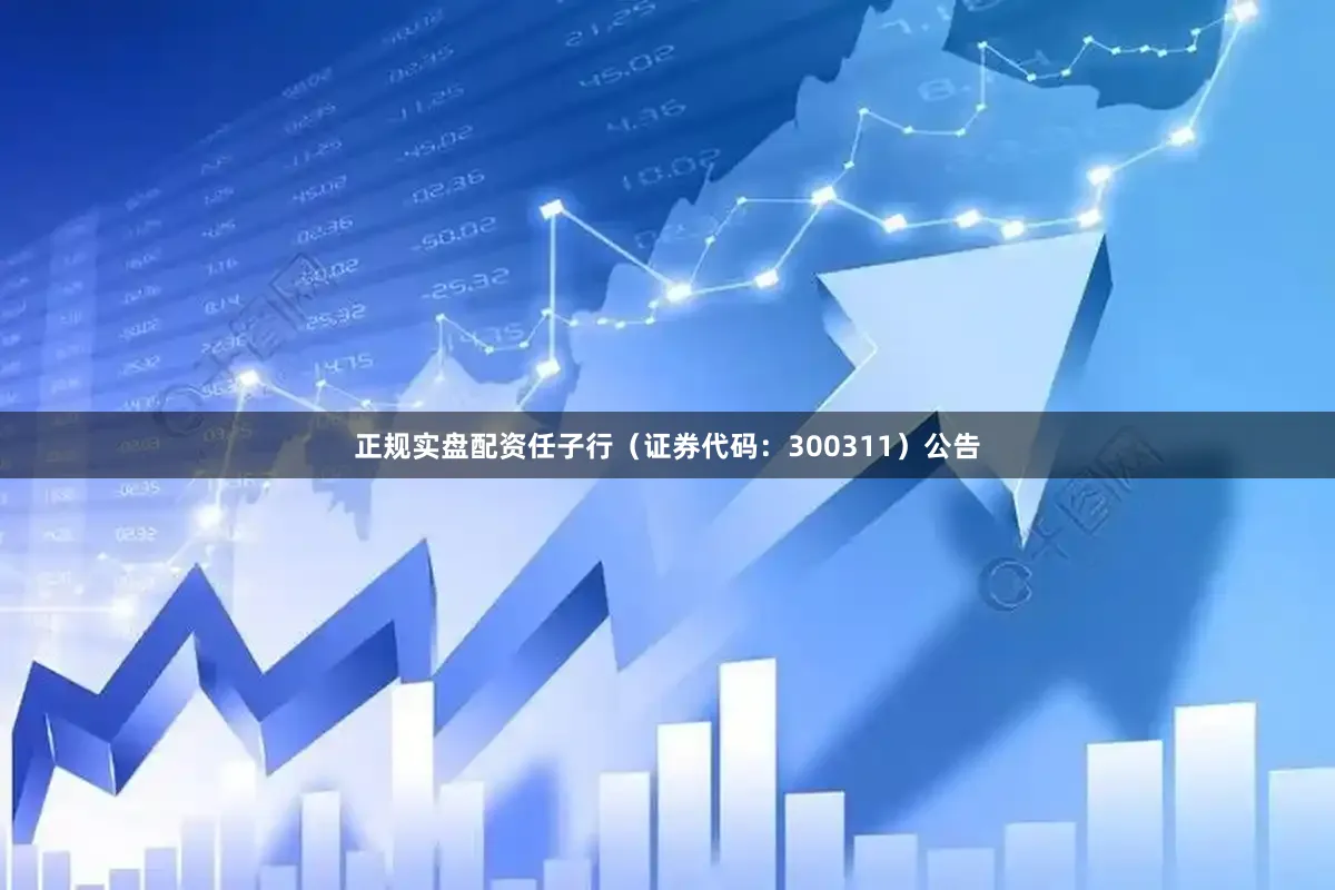 正规实盘配资任子行（证券代码：300311）公告
